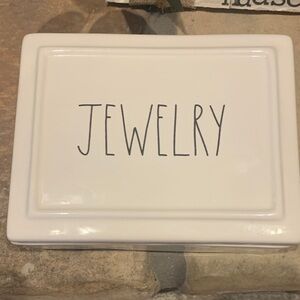 Rae Dunn Cream Jewelry Box